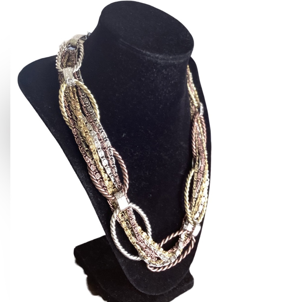 Attractive Link Statement Necklace - image 2